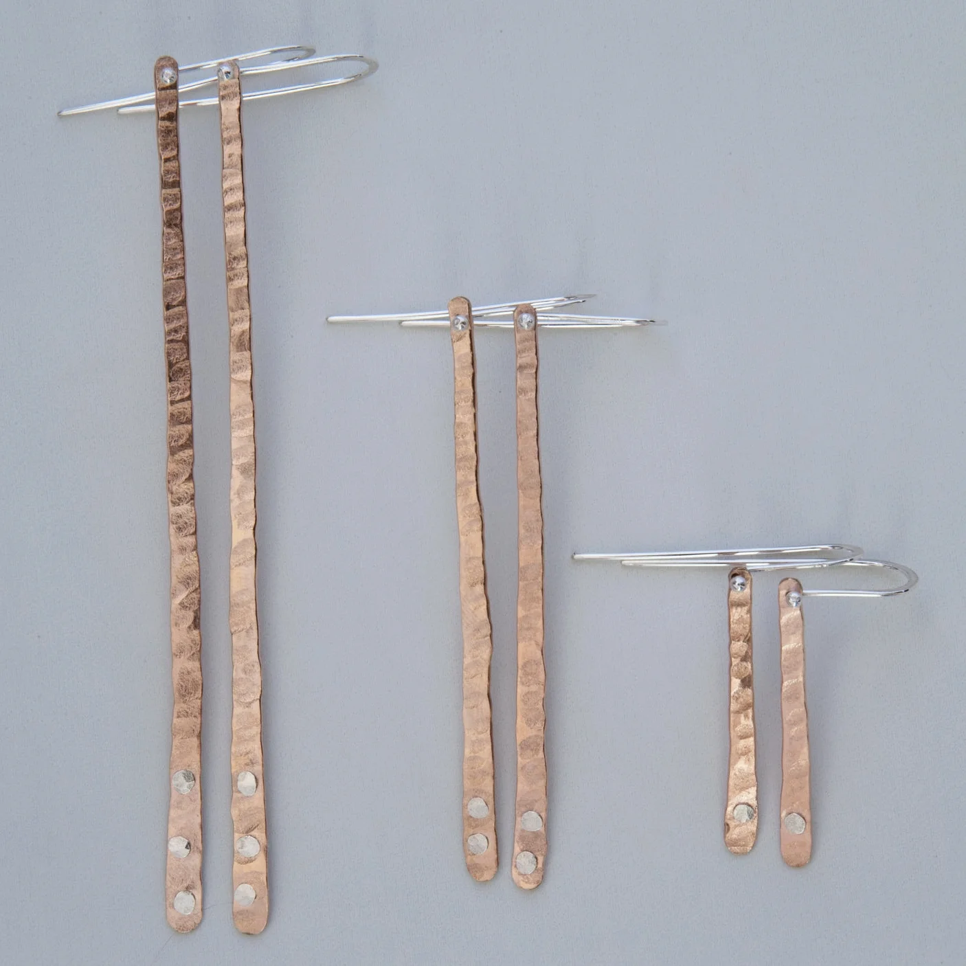 Rose Gold Fill Strip Earrings