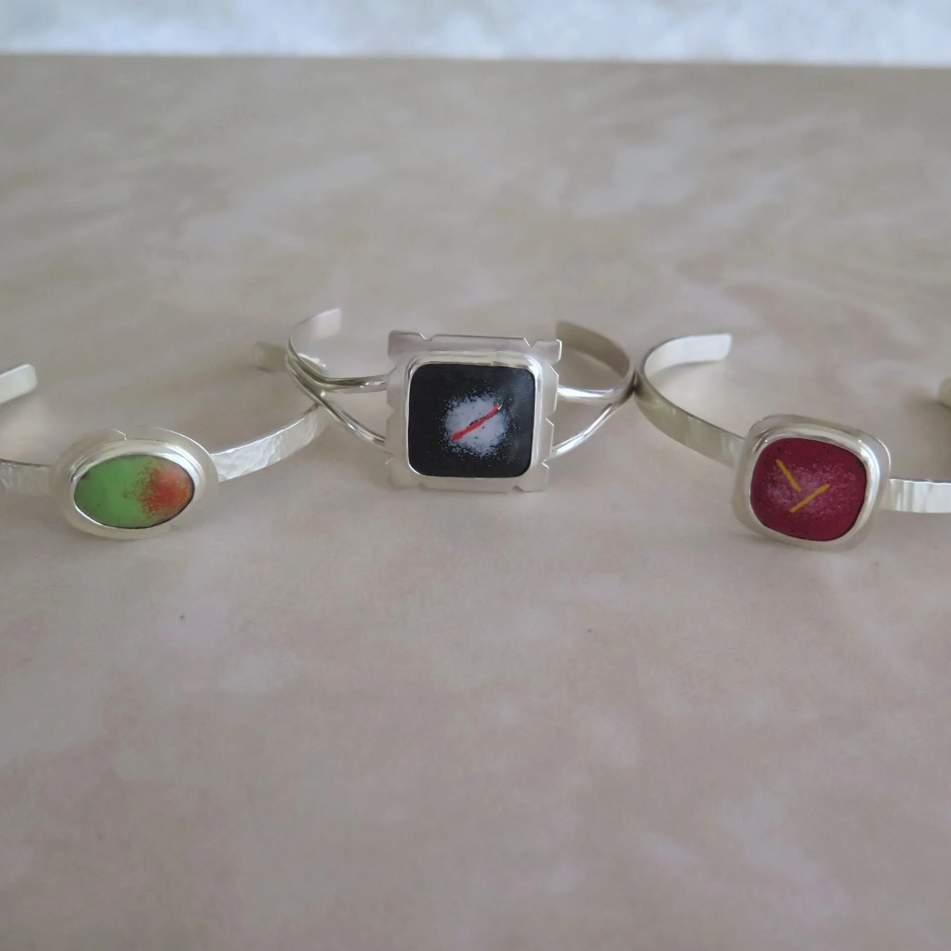 Enamel Cuff Bracelets