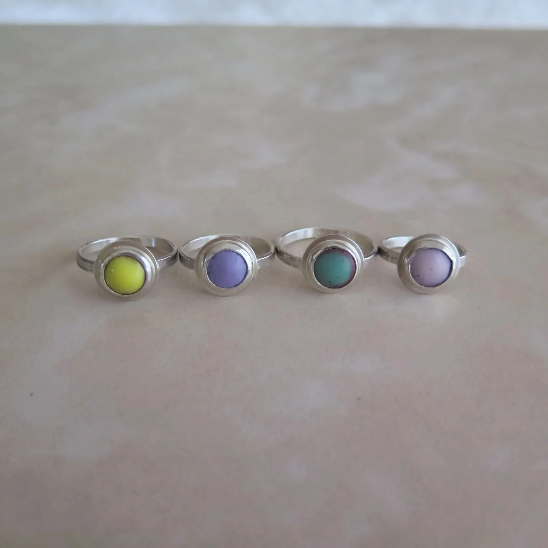 Enamel Orbit Rings
