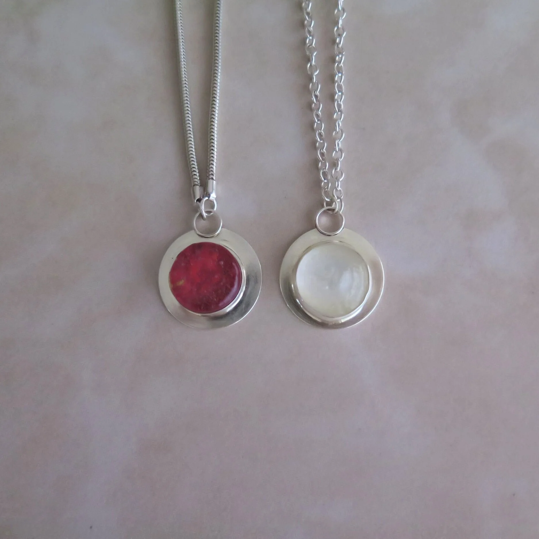 Cast Glass Necklaces