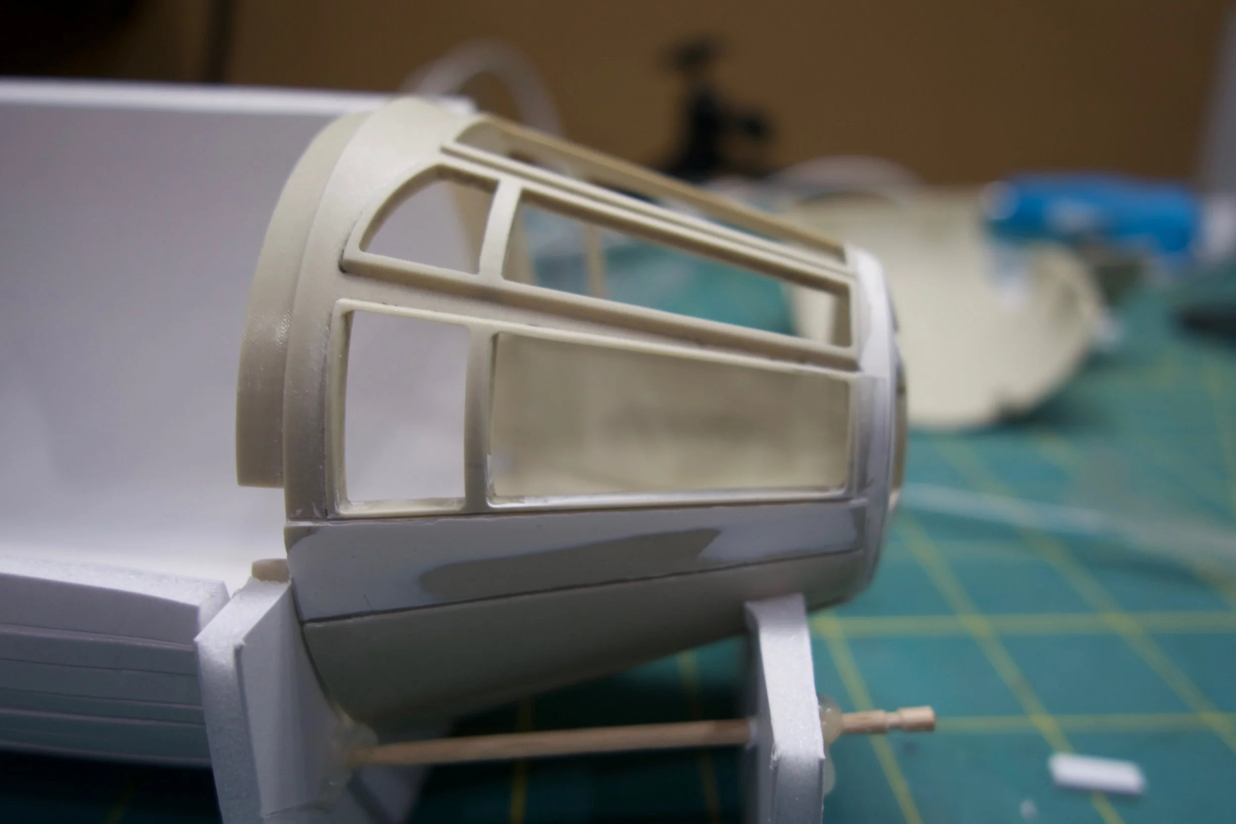 The lower windows are too wide by about 3.75mm. This also pushes the panel line too low.