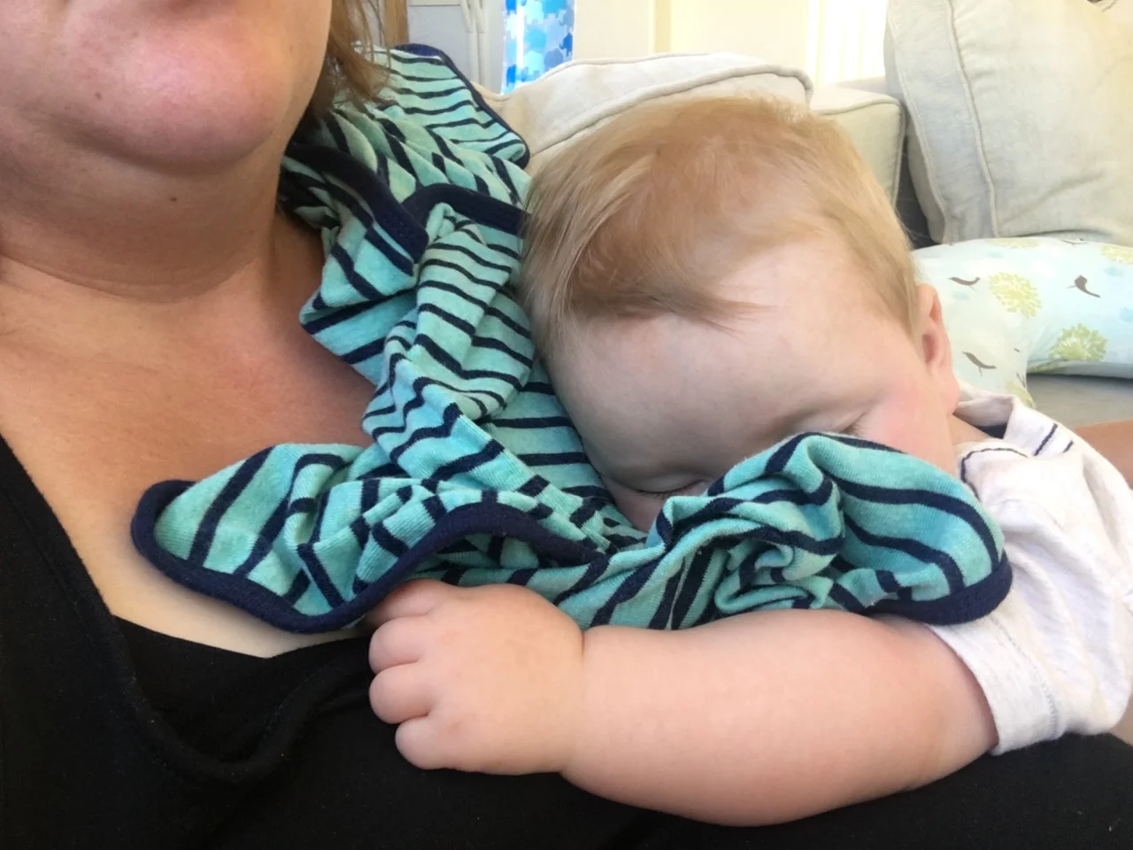 Nap trapped by the sleepy baby