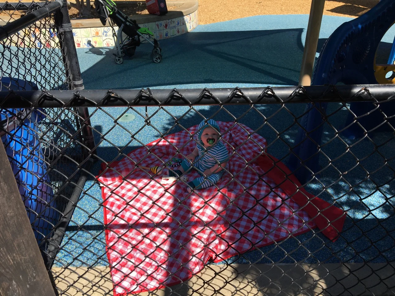 Looks like he's in baby jail