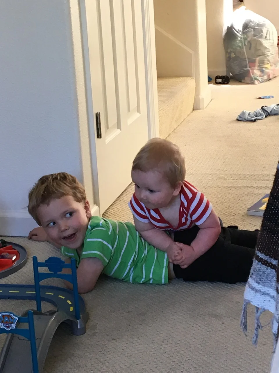 Arthur wouldn't move so Q tried to go over