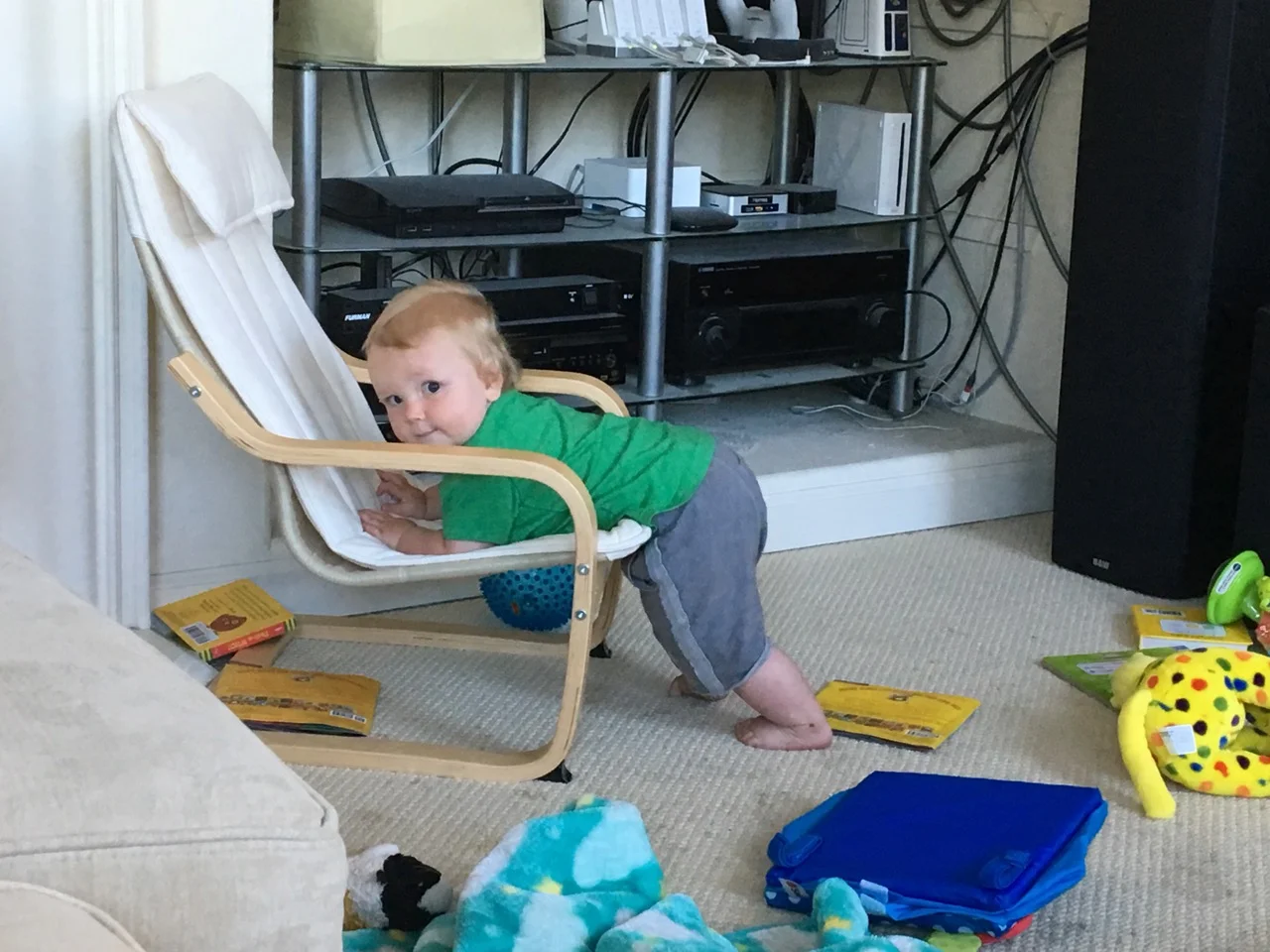 Trying to get into the chair