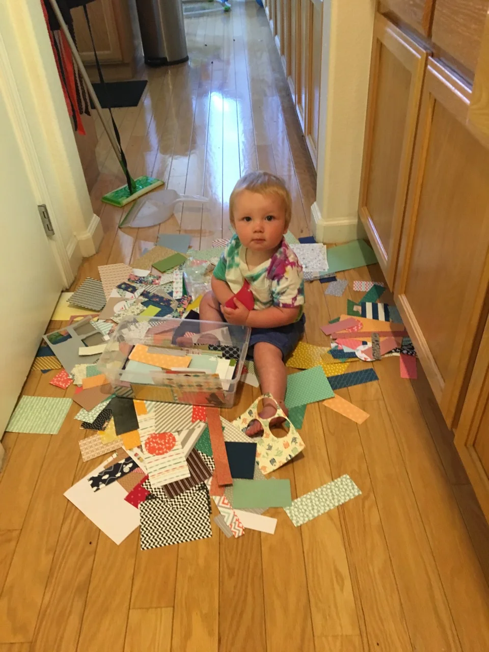 The only way he would let mom finish a craft