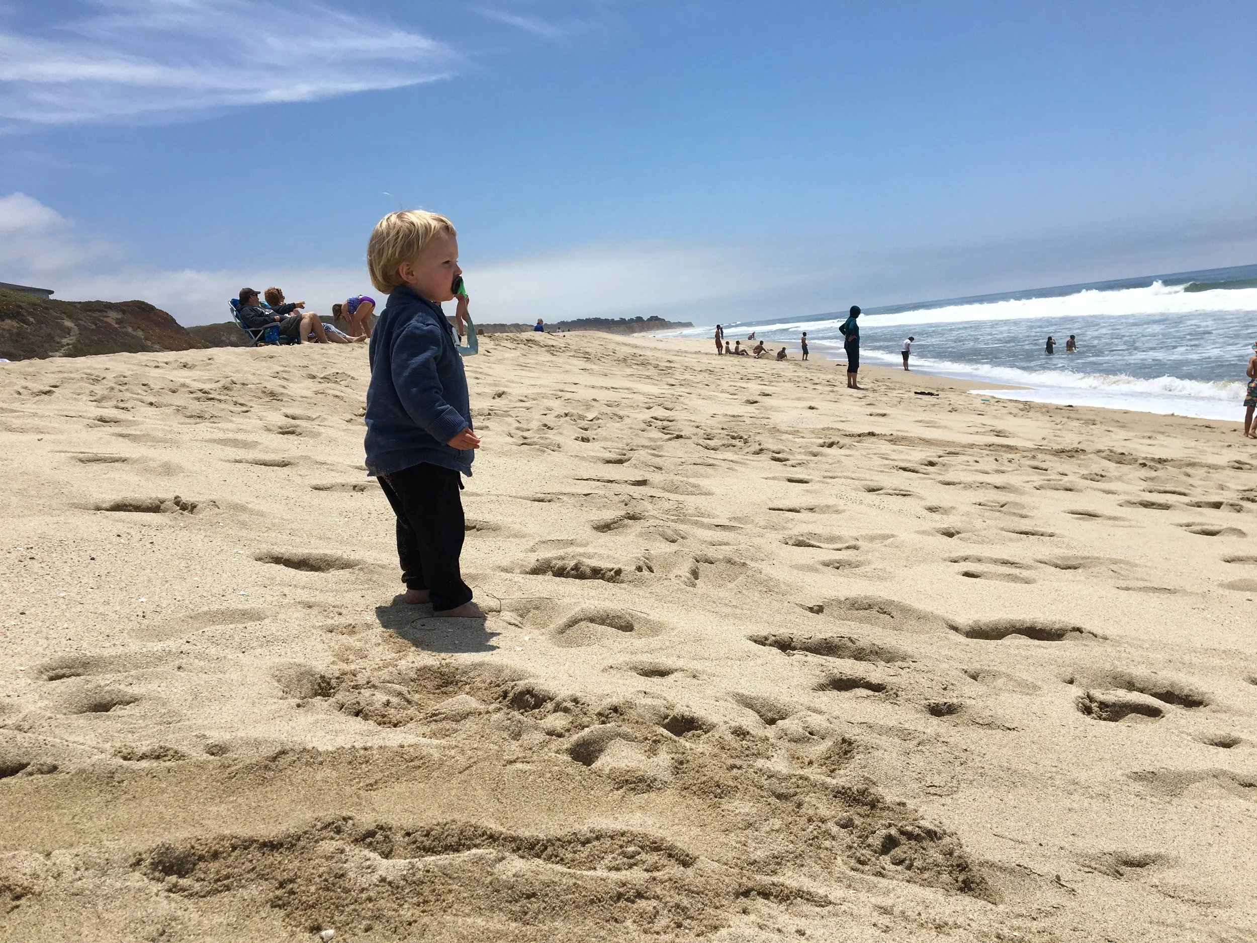 Contemplating the vastness of the ocean