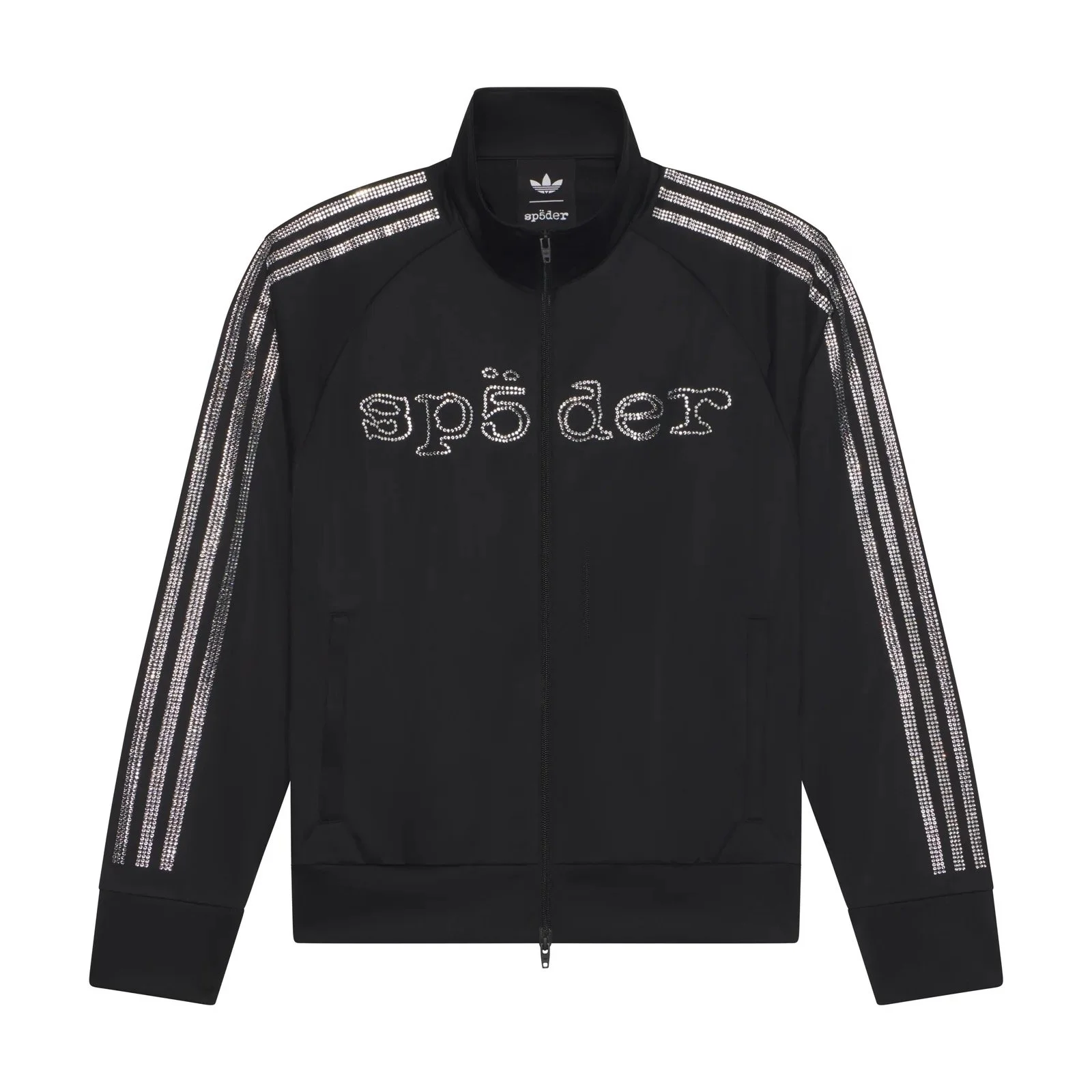 Adidas x SP5DER Rhinestone Track Jacket in Black