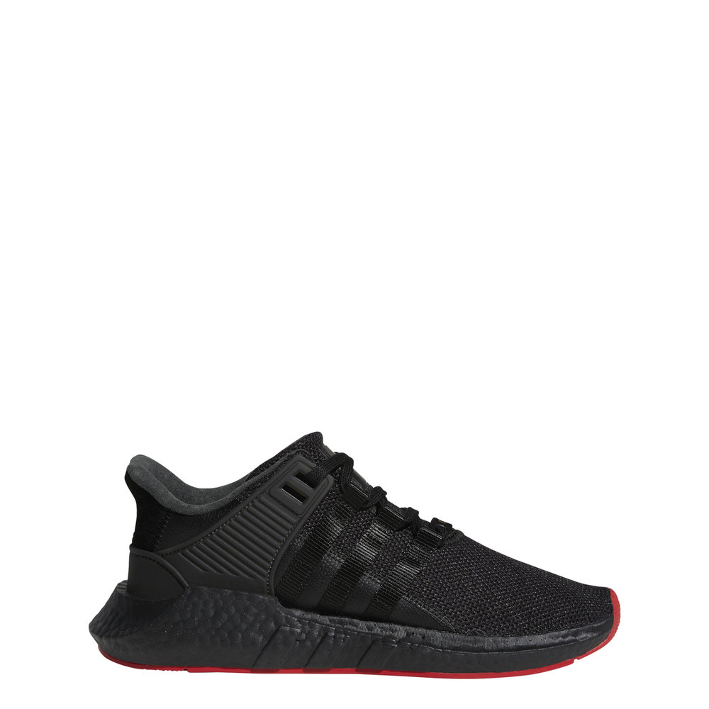 Adidas EQT Support 93/17 in Black/Black/Red —