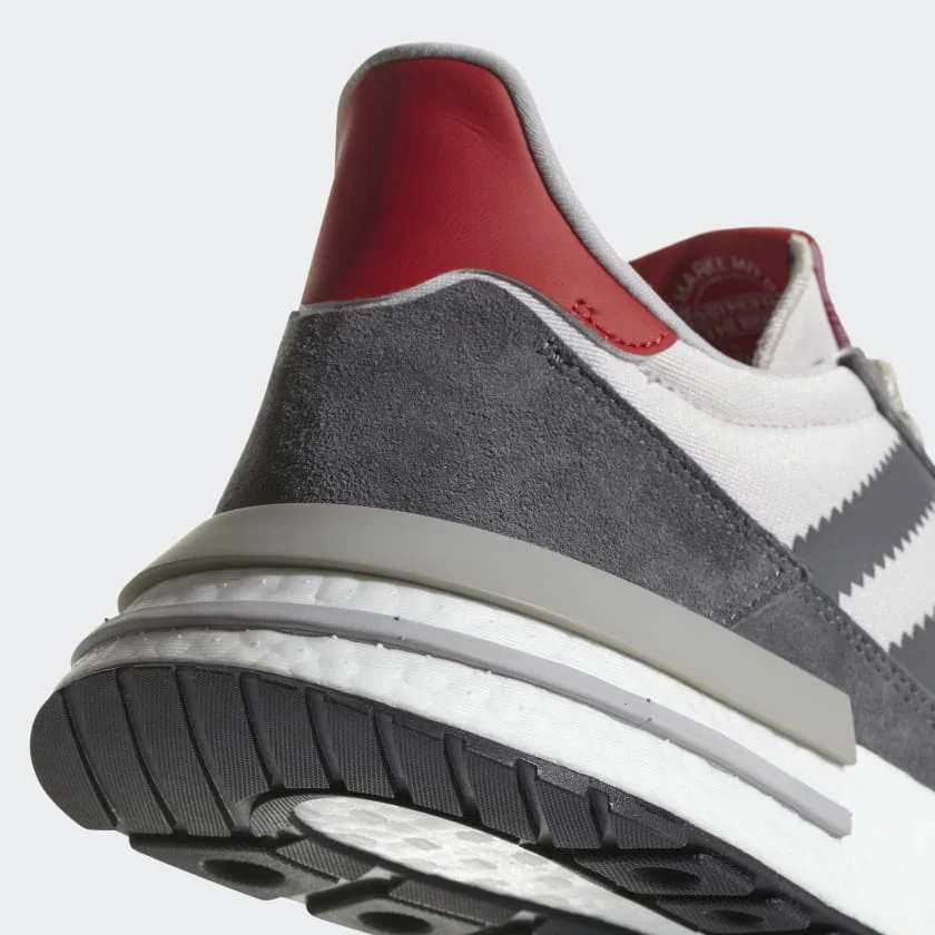 adidas ZX 500 RM in Grey/White/Scarlet  Major