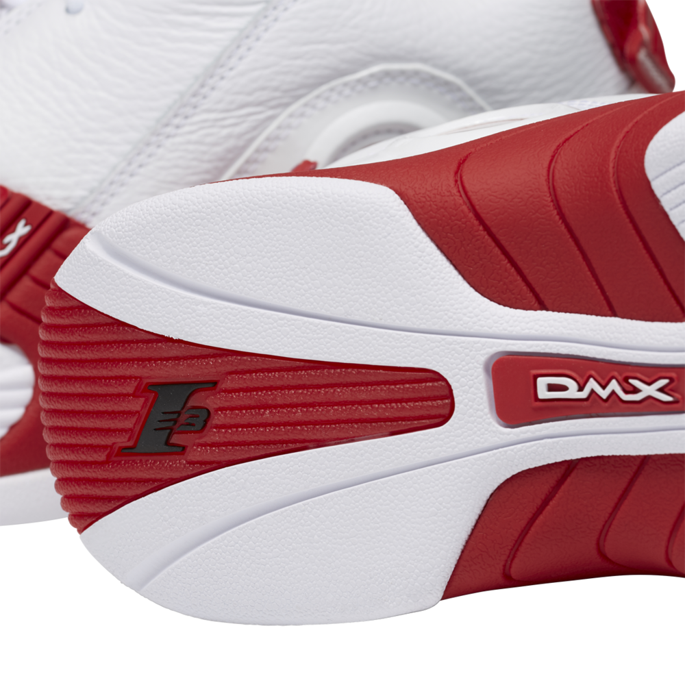 Reebok Answer V in White/Red — MAJOR