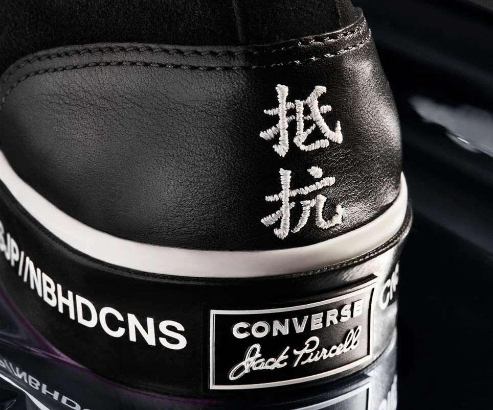Converse x Neighborhood Jack Purcell Ox in Black — MAJOR