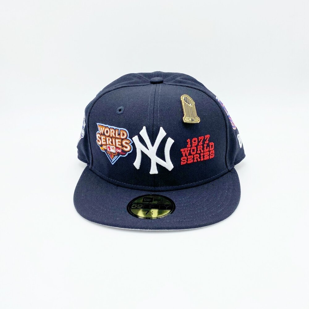 New Era 59Fifty New York Mets VS Yankees Coopertown World Series Blue Fitted  Cap - NE60222309