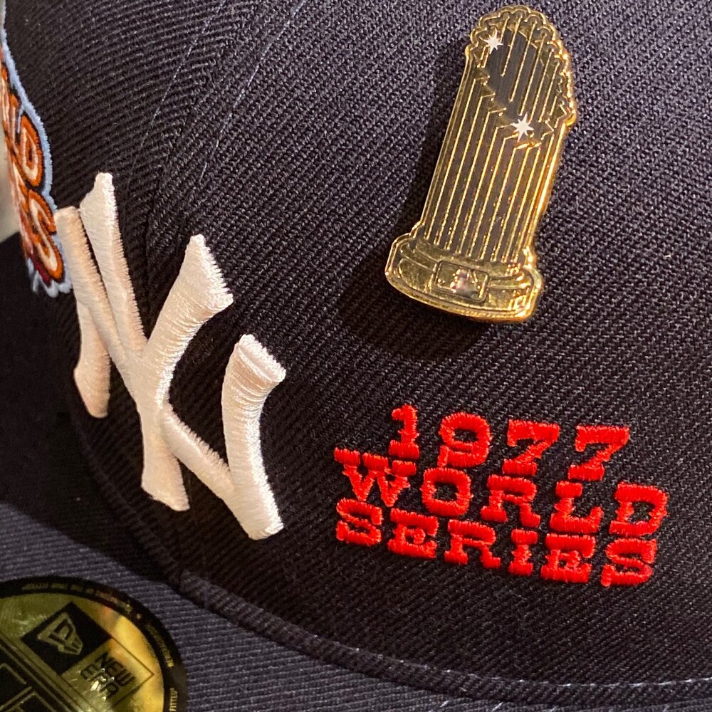 Official New Era MLB World Series Pin New York Yankees 59FIFTY Fitted Cap