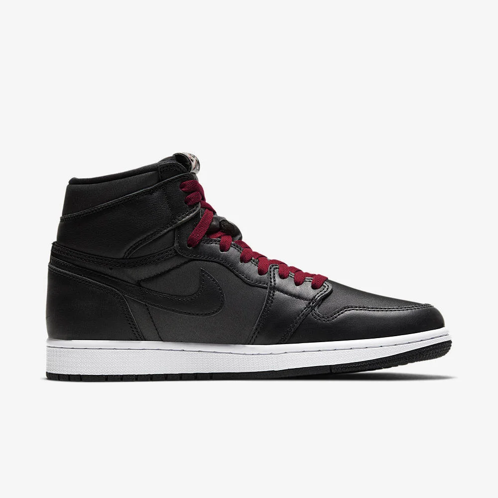 air jordan 1 high og black satin