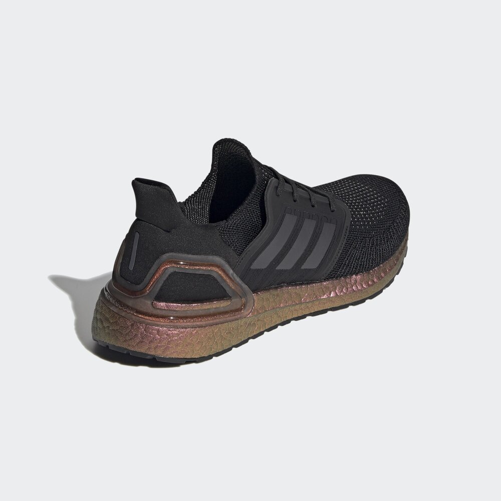 Adidas UltraBoost 20 in Core Black / Grey Five / Signal Pink — MAJOR