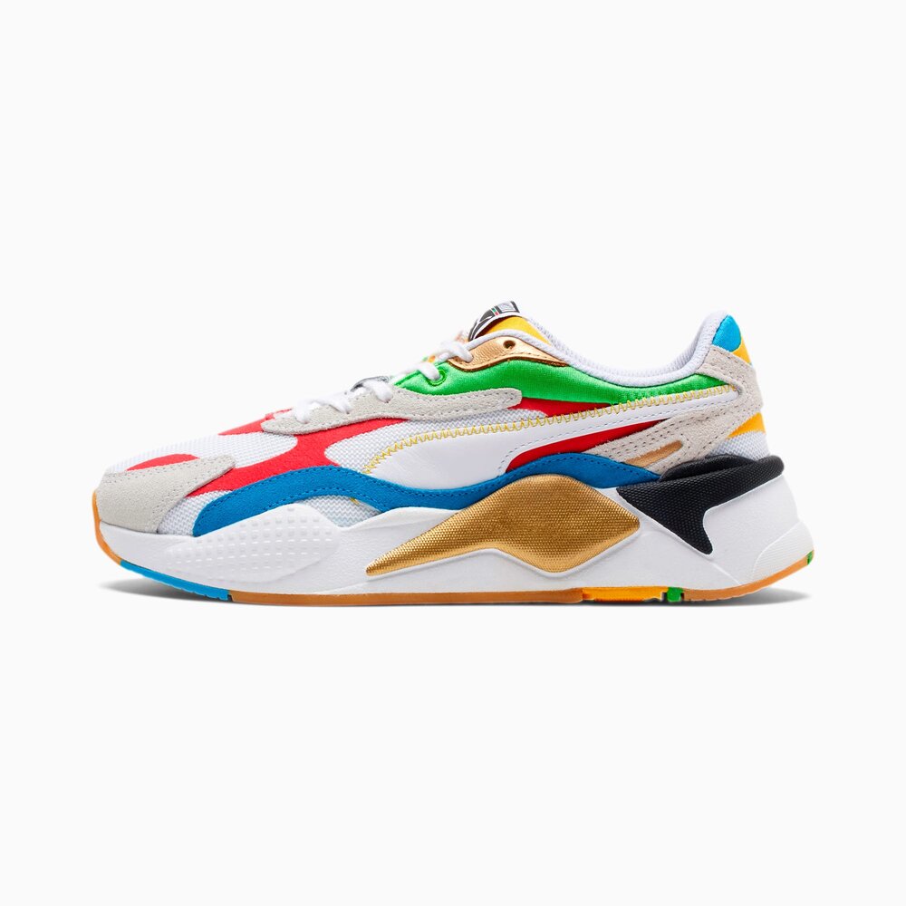 mayor Calma comerciante Puma Women's RS-X³ WH in White/Red-Blue — MAJOR