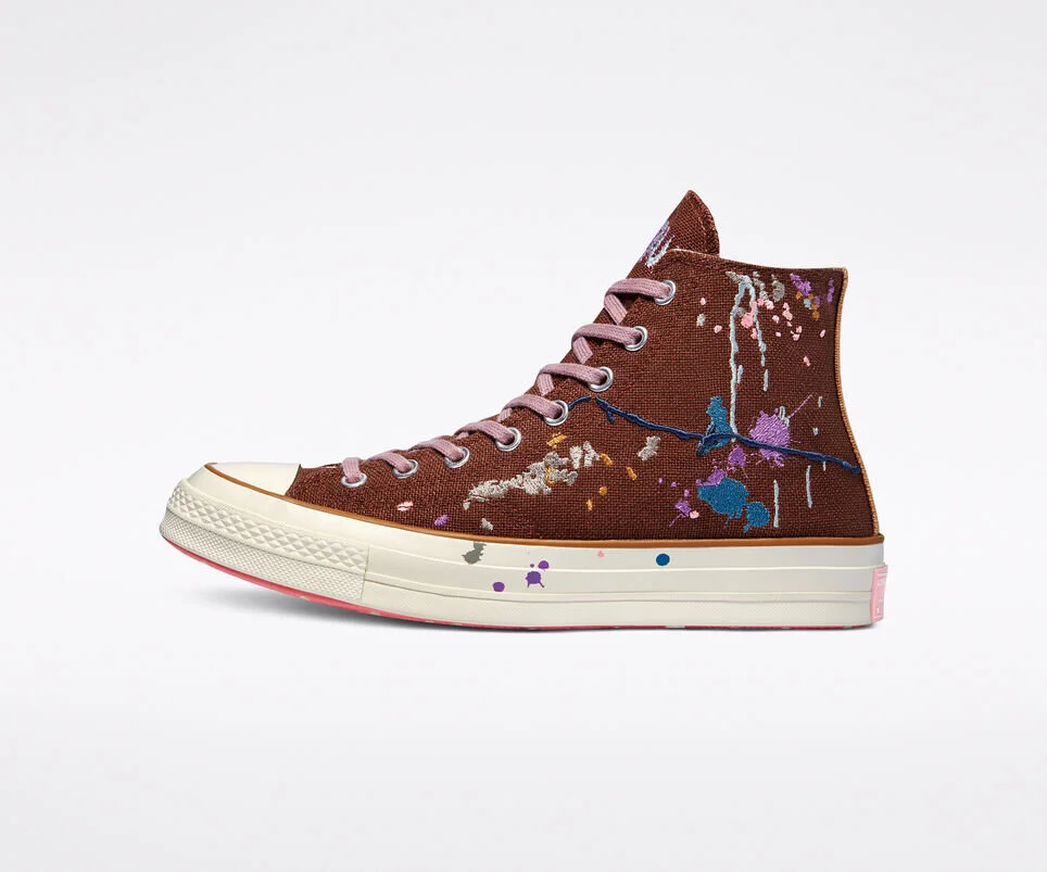 Converse Bandulu Chuck Taylor 70 Hi Top Paint Splatter Cappuccino Shoes Men  9 | 0194432673755 - Converse shoes chuck - Brown | SporTipTop