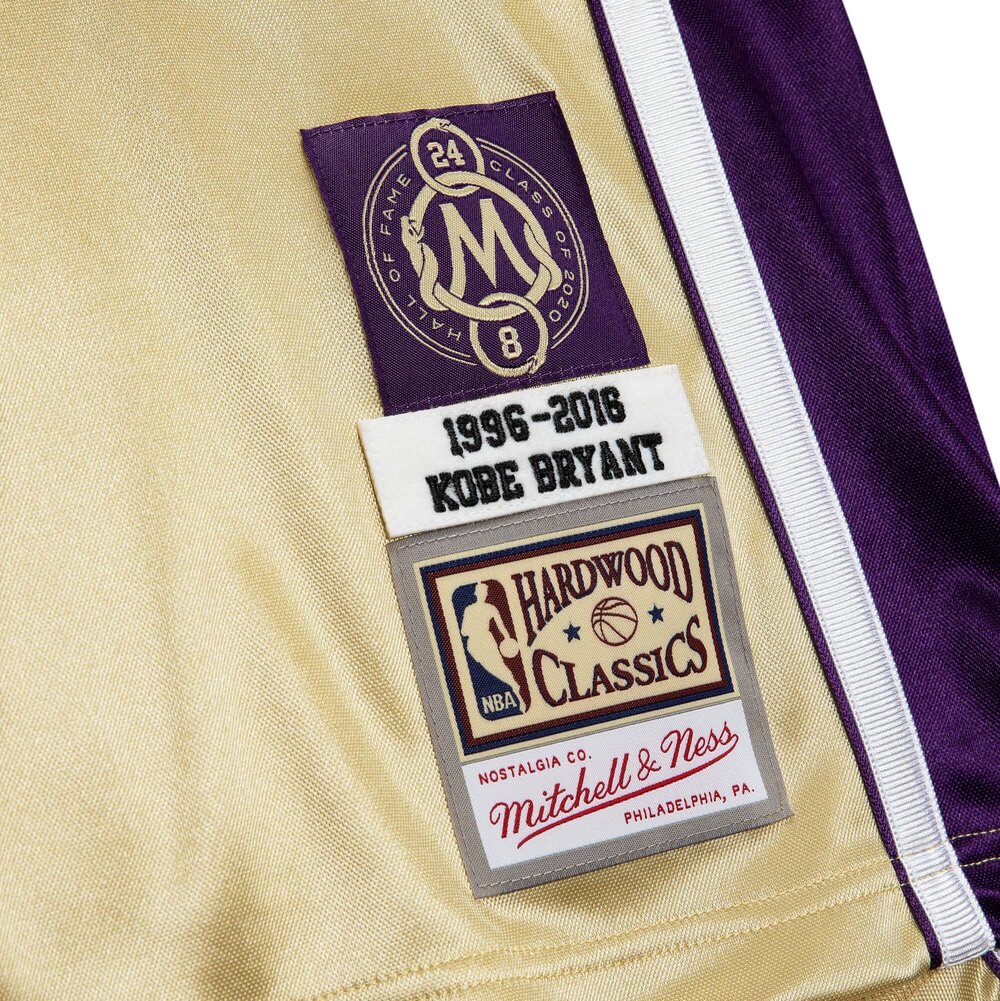 Mitchell & Ness Kobe Bryant HOF NBA Authentic Jersey Gold