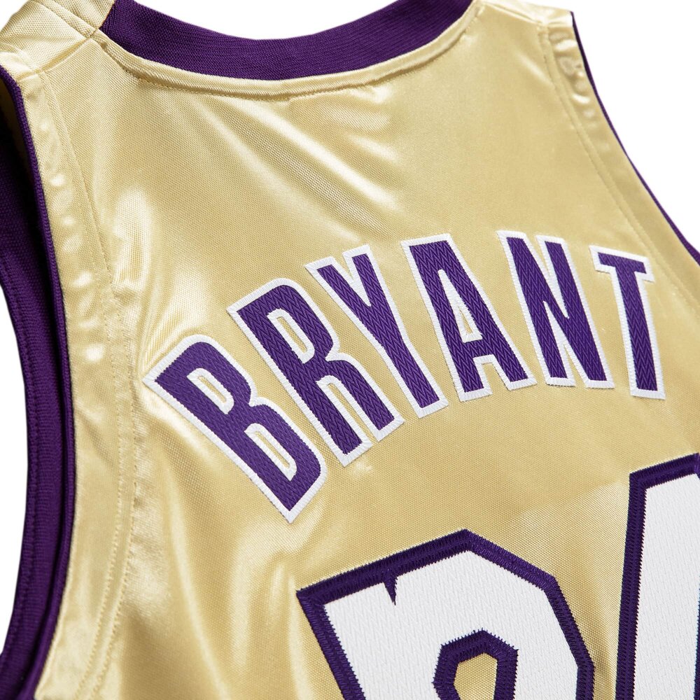 Mitchell & Ness HOF #24 Kobe Bryant Los Angeles Lakers 1996-2016 Jersey in Gold — Major