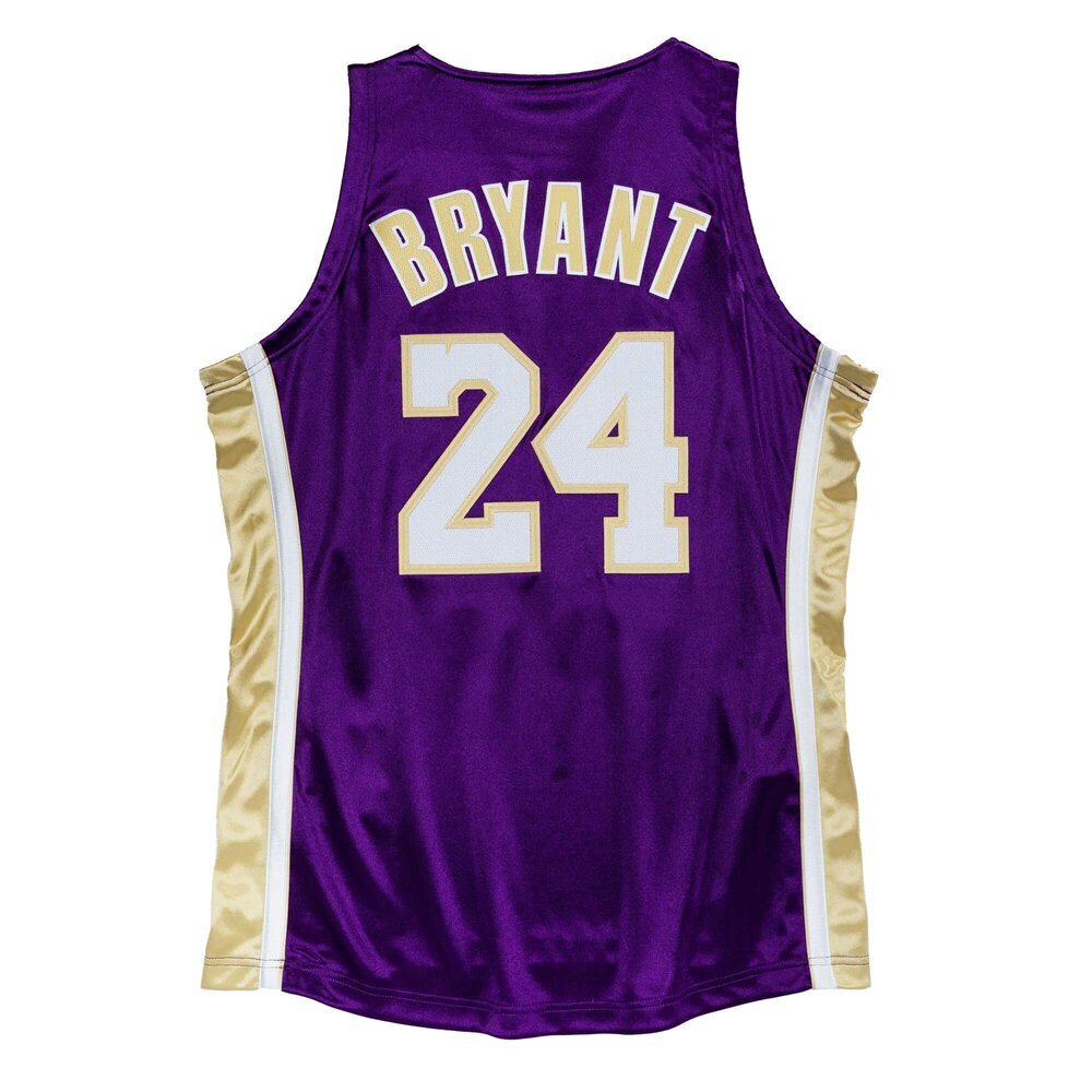 Los Angeles Lakers #24 Kobe Bryant Black With Purple Swingman