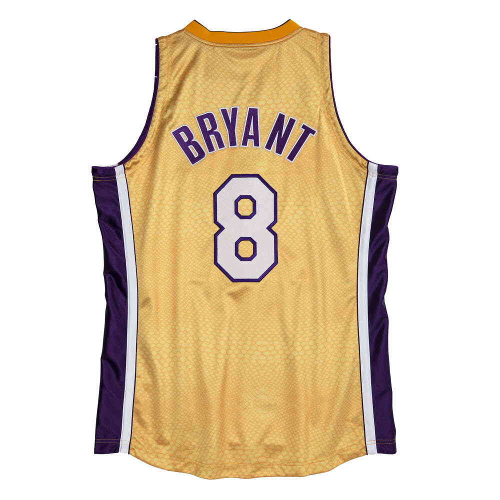Mitchell & Ness Men's Mitchell & Ness Kobe Bryant Gold/Purple Los Angeles  Lakers Authentic Reversible Jersey