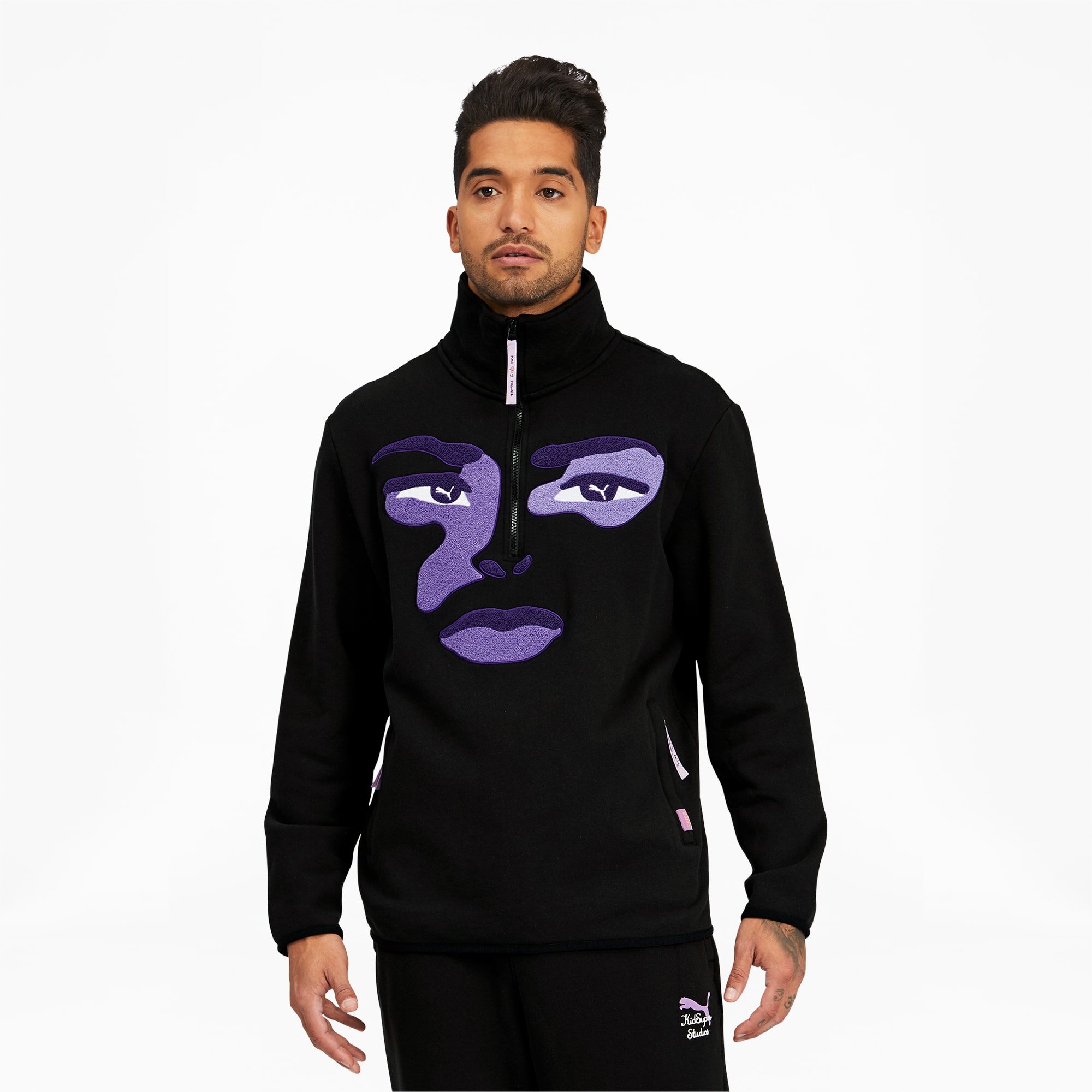 puma men's half-zip pullovers