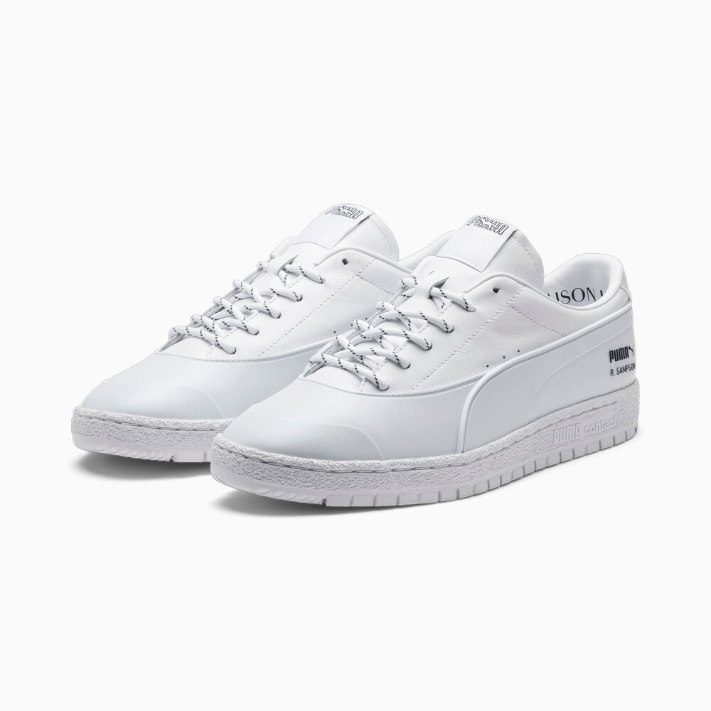Puma x Maison Kitsuné Roma in White/Gum — MAJOR