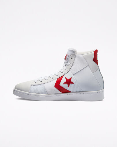 Converse Summer Drip Pro Leather in White/Red — MAJOR