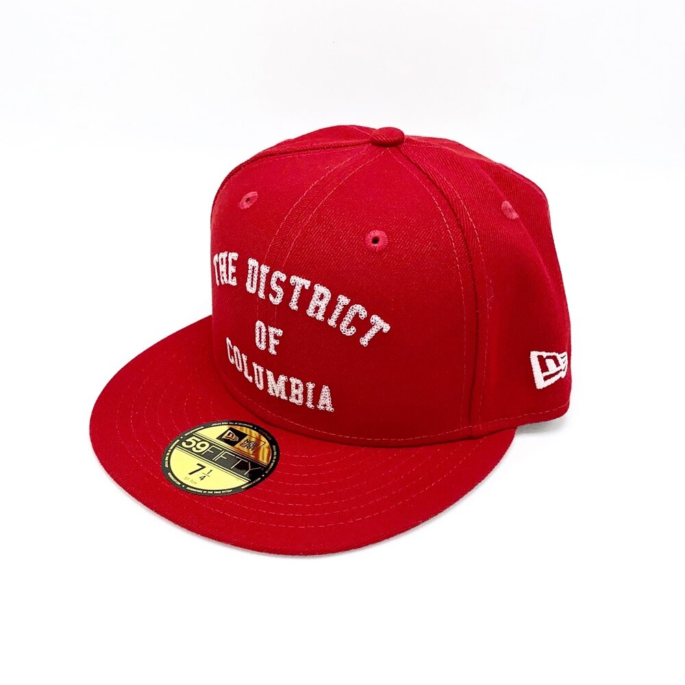 Major Presents The District of Columbia Side Patch Fitted in Red by New Era — Major