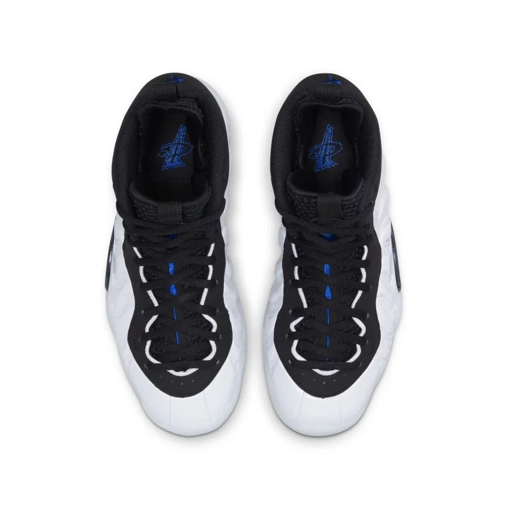 foamposite white black hyper royal