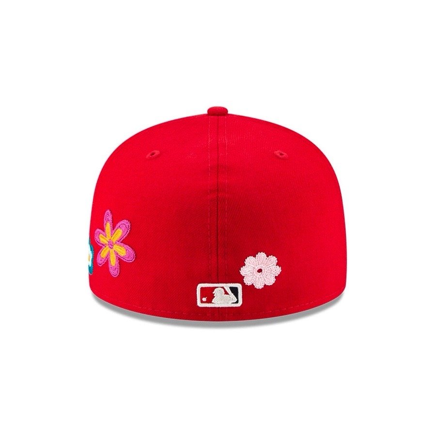Verbeelding Vaccineren Herinnering New Era Washington Nationals Chain Stitch Floral 59Fifty Fitted Cap In Red  — MAJOR