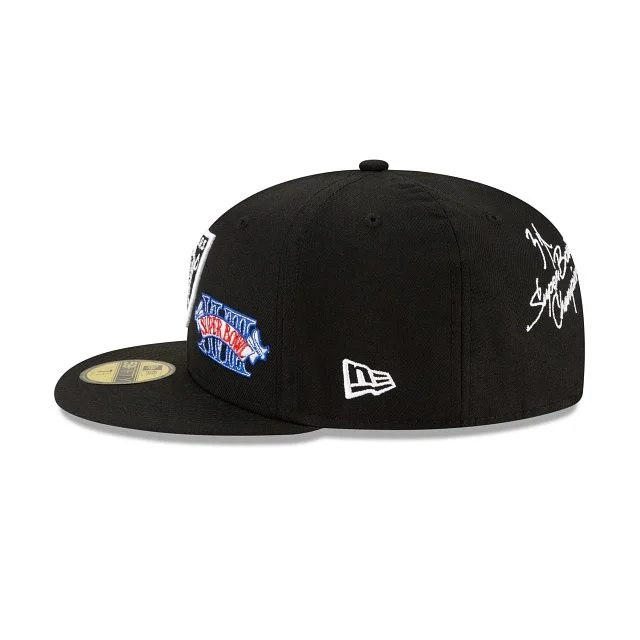New Era Raiders World Champions 59Fifty Fitted Cap in Black