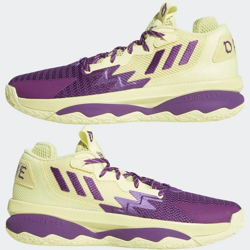 Adidas Dame 8 in Yellow Tint — MAJOR display picture 1
