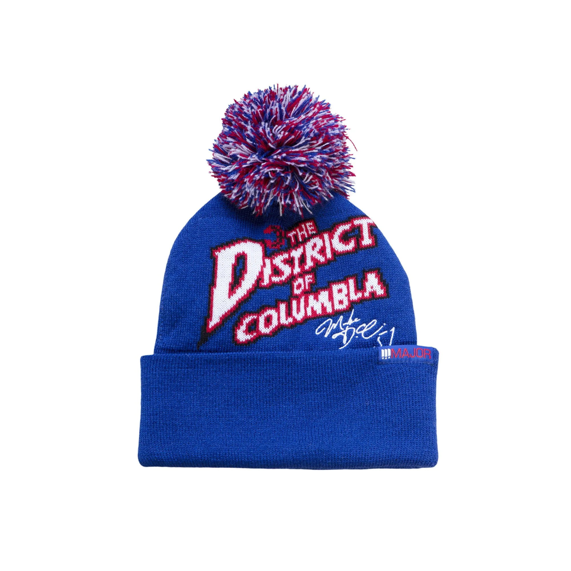 Mitchell & Ness x MAJOR Homecourt Washington Wizards Pom Knit Beanie