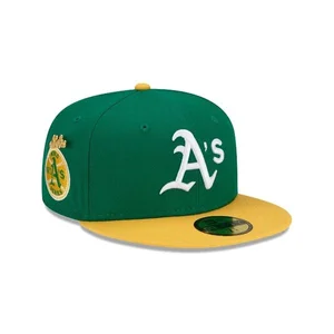 Casquette New Era 59Fifty Oakland Athletics – Taille 7 3/8, Verte, édition 50ème Anniversaire (neuve)