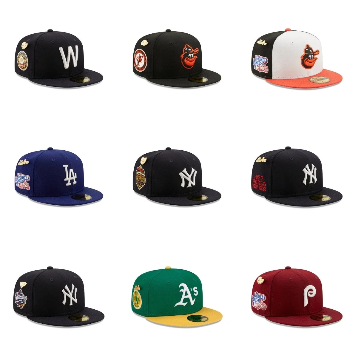 New Era presents 59Fifty Day Logo History Pack