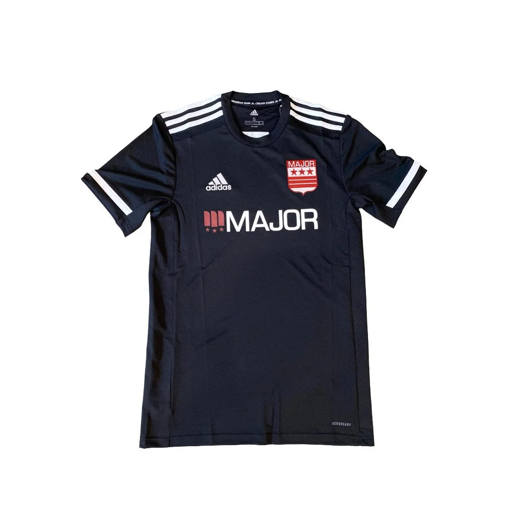 Adidas x MAJOR Classic Soccer Jersey in Black
