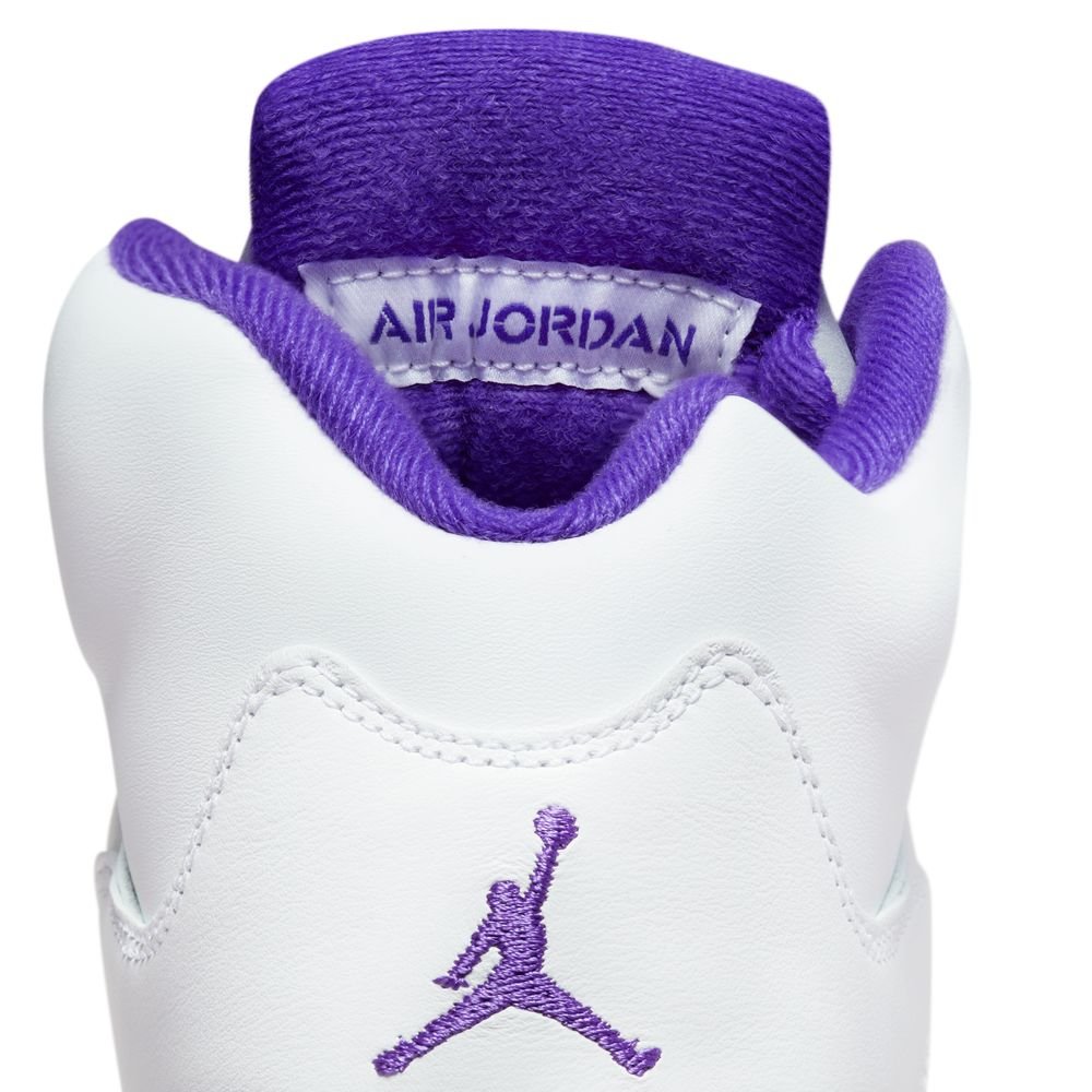 Air Jordan 5 Retro GS in White/Dark Concord — MAJOR