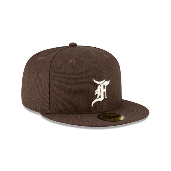 New Era x Fear of God Essentials 59Fifty Fitted in Walnut — MAJOR