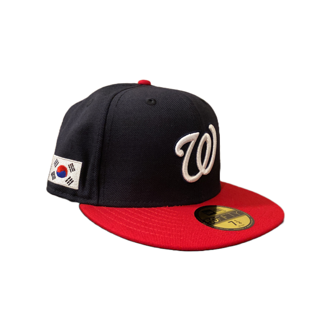 New Era x MAJOR Washington Nationals 59Fifty Korea in Navy/Scarlet