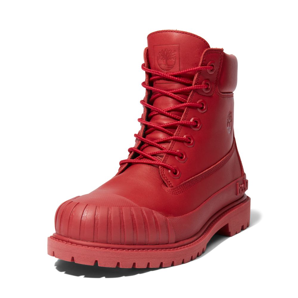 Timberland Line 6" Rubber Toe Waterproof Boots for Women in Red — MAJOR