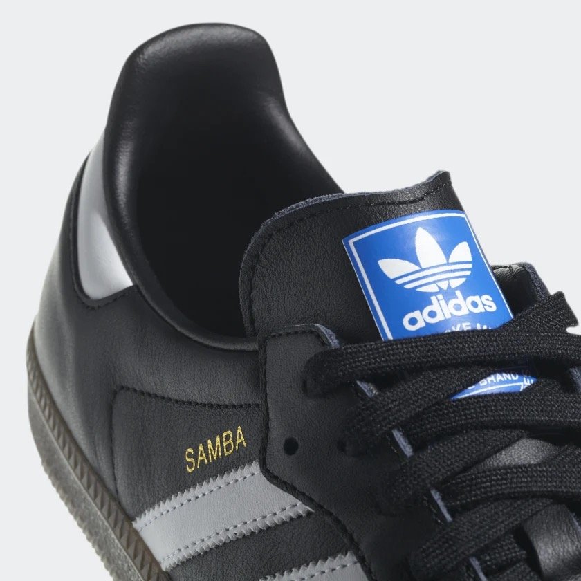 Periodisk afbryde Klappe Adidas Samba OG in Black/White/Gum — MAJOR