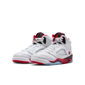 Air Jordan 5 Retro GS Fire Red Black Tongue — MAJOR display picture 1