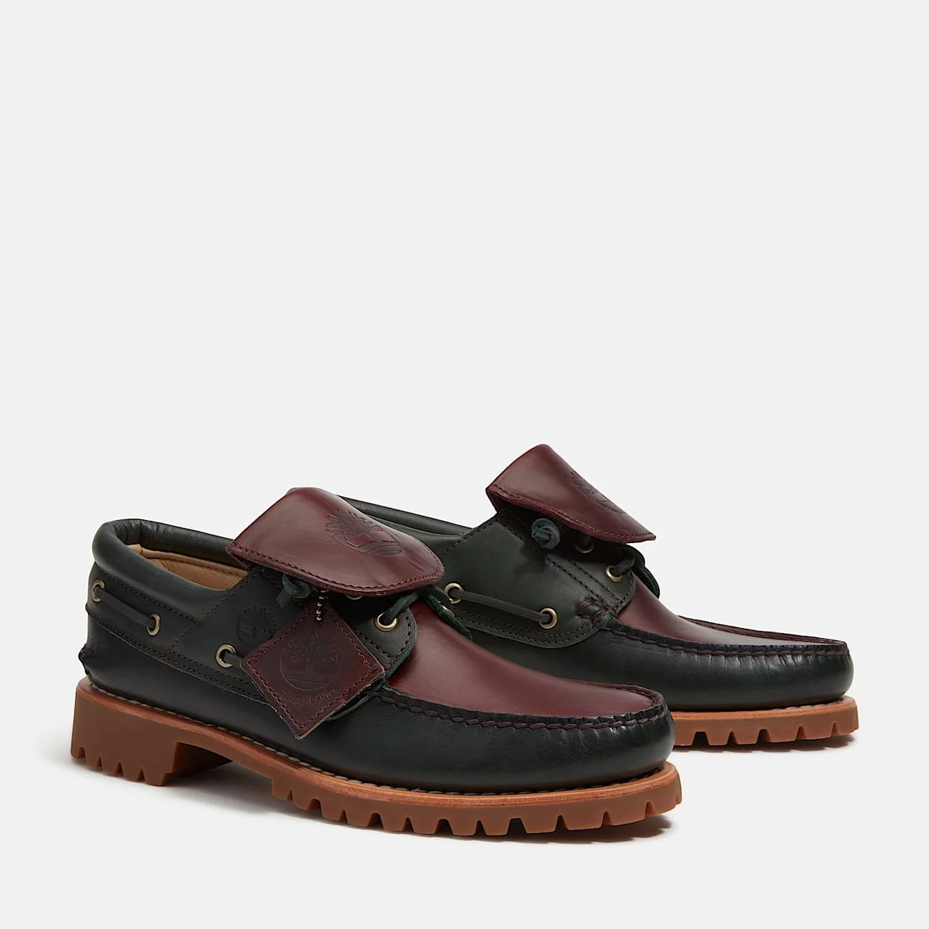 Timberland Authentic Flip Tongue 3-Eye Lug Boat Shoes