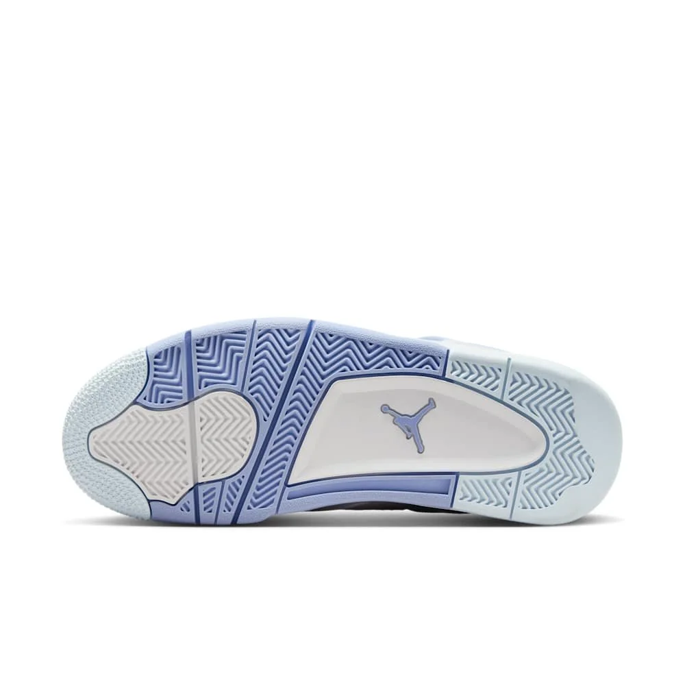 Women's Air Jordan 4 Retro in White/Aluminum — MAJOR