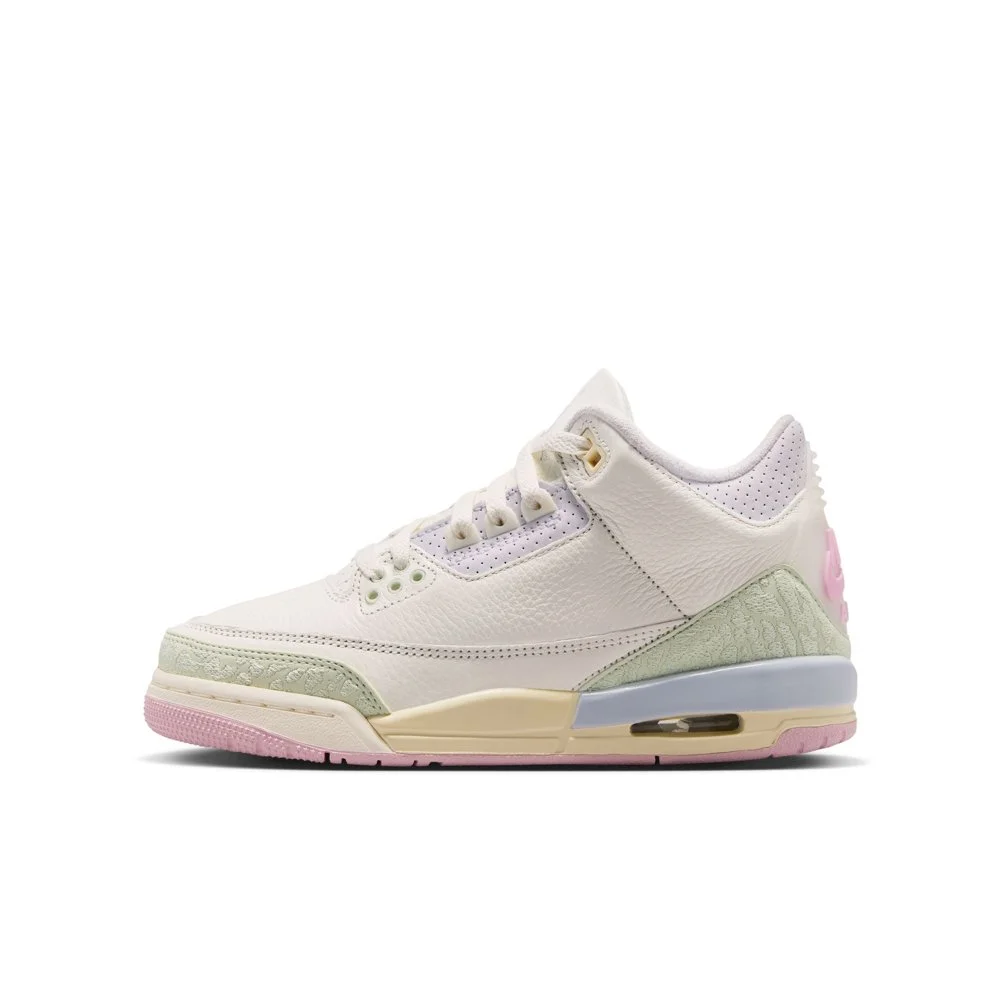 Air Jordan 3 Retro GS Sail and Jade Aura