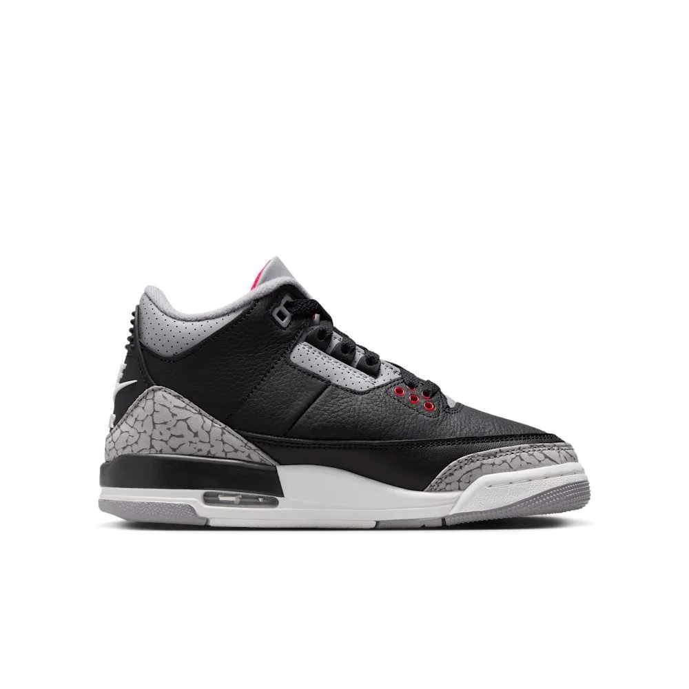 Air Jordan 3 GS in Black Cement — MAJOR