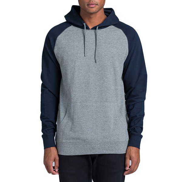 Two Tone Midweight Fleece Pullover Hood