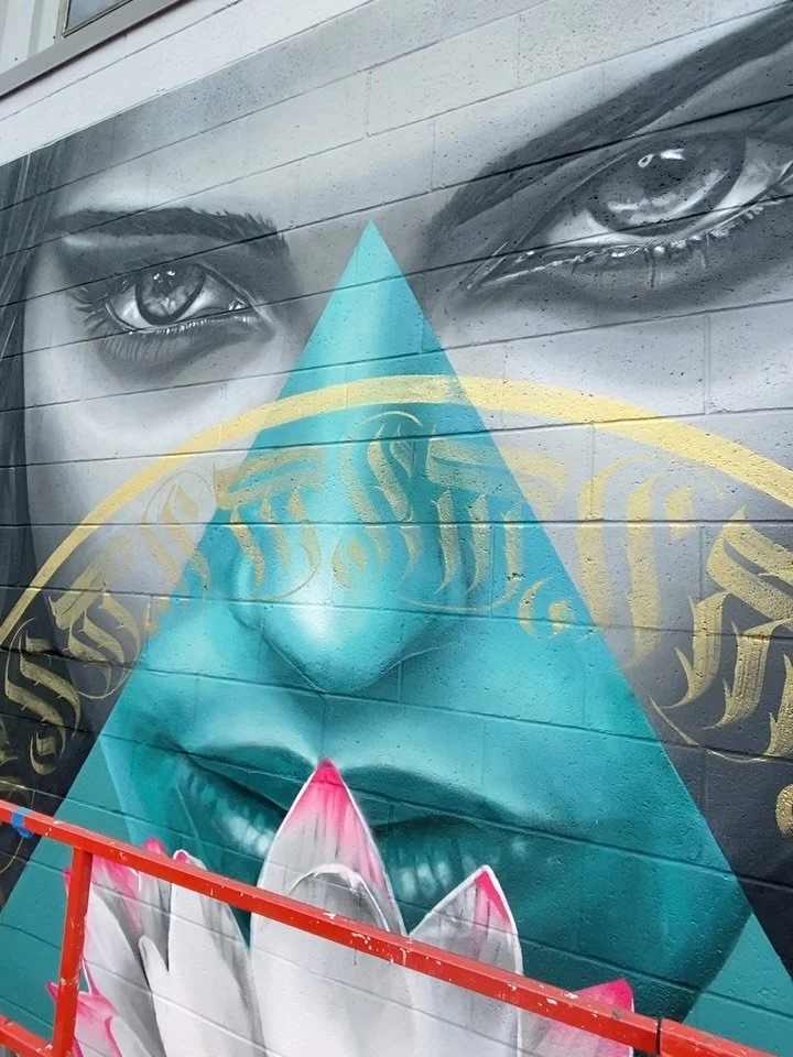 Video of the final piece &ldquo;Opening&rdquo; for @urbanartbloom 
.
.
.
@visitsunprairie @downtown_sunprairie #audifax #audifaxart #mural #muralist #streetart #sprayart #madisonmuralist #streetartist #madisonartist #montana94 #streetartoftheday #urb